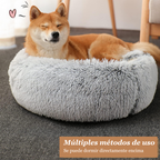 Cama Cueva Suave Tipo Igloo para Perros y Gatos – Acolchada y Antideslizante